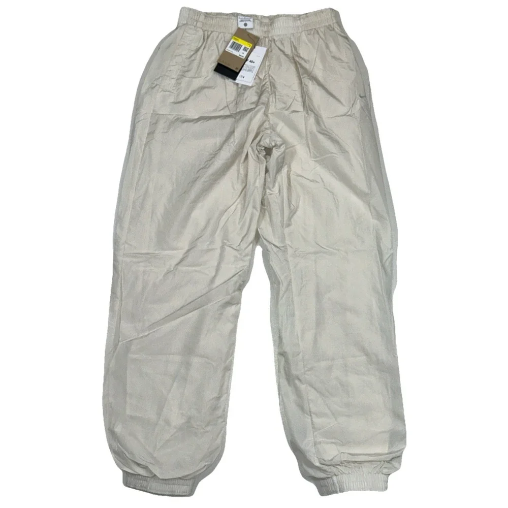 NWT Nike Windbreaker Pants Women's S Oversized Fit‎ Midrise Off-White FV7668-110